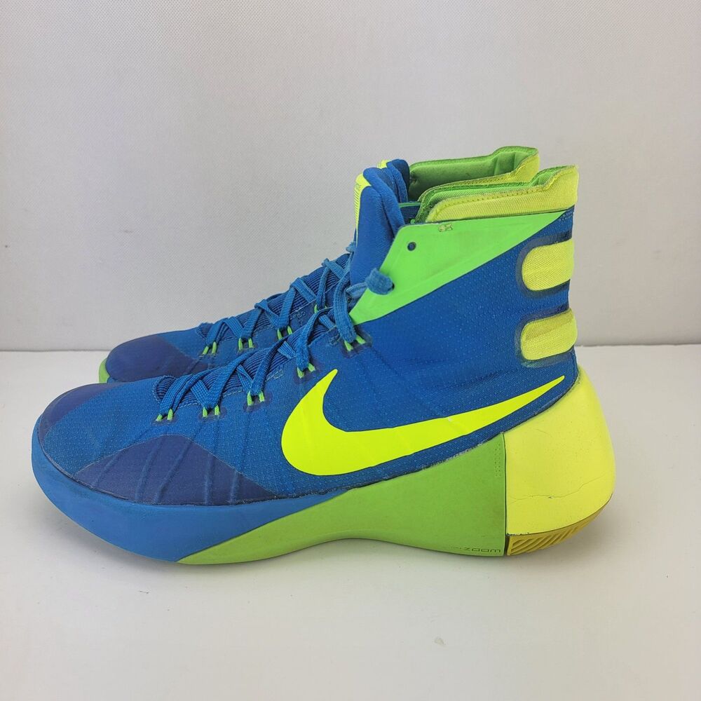 Nike Mens 7.5 Hyperdunk 2015 Sprite Soar Volt Green Strike Basketball Shoes